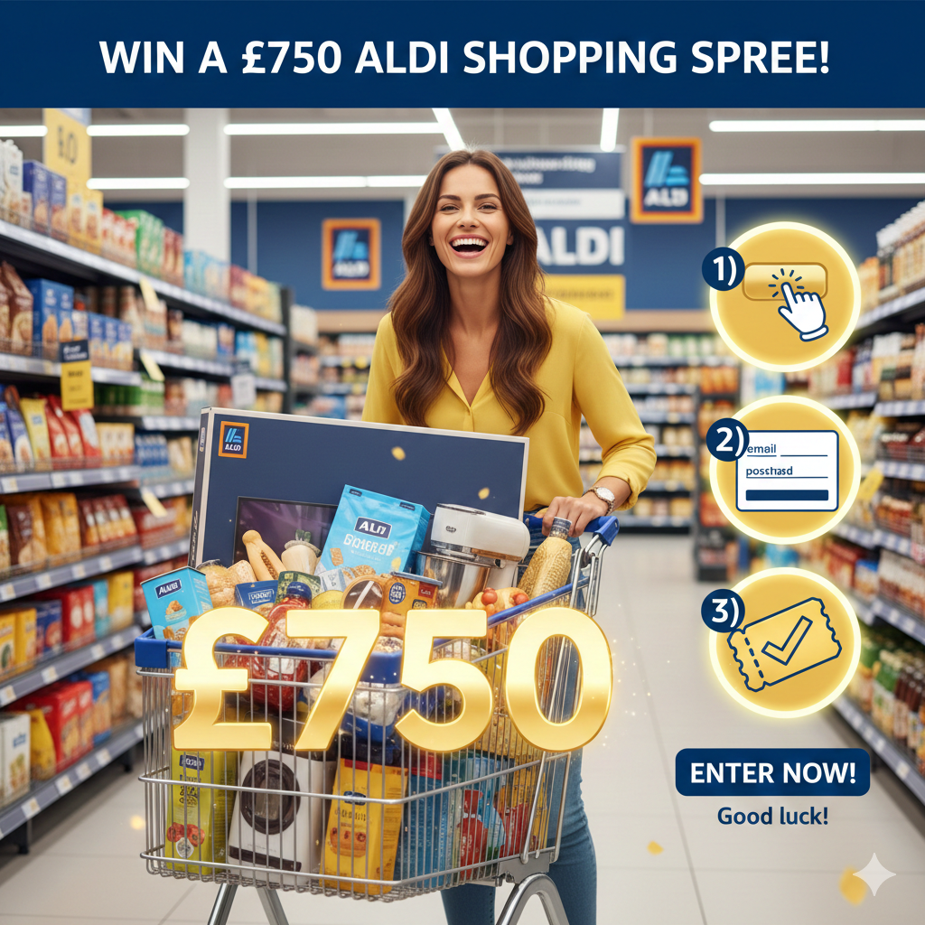 £750 ALDI Shopping Spree Giveaway - Win Big on Groceries & Savings!